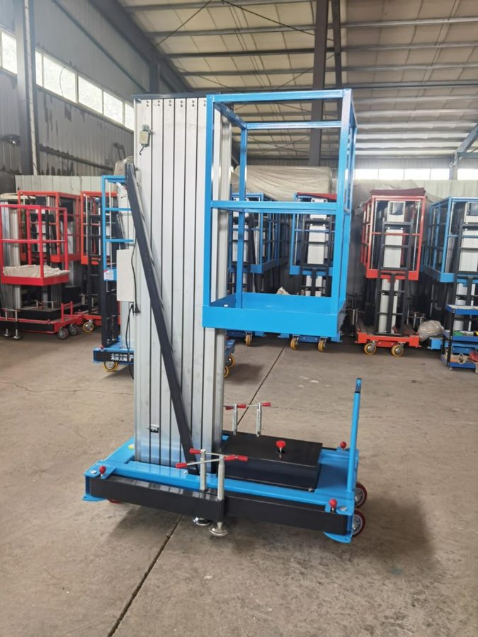 Plataforma SJY0.1-10 — mástil de aluminio simple