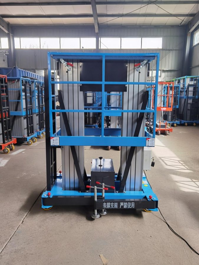 Plataforma SJYL0.23-6 — mástil de aluminio doble