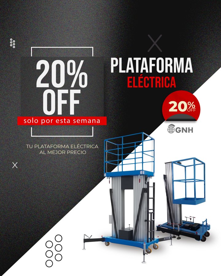 20% OFF en Plataforma Eléctrica — solo por esta semana
